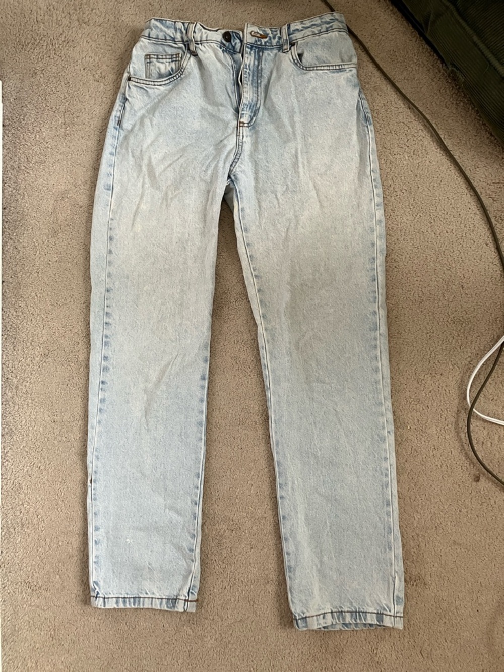 Cotton On Women’s Light Wash Long Straight Leg Jeans